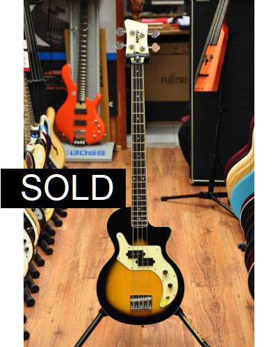 Orange O-Bass Sunburst